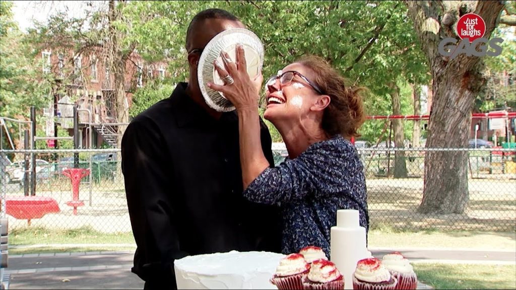 Husband and Wife Pie Each Other within the Face TOP 10 PRANK